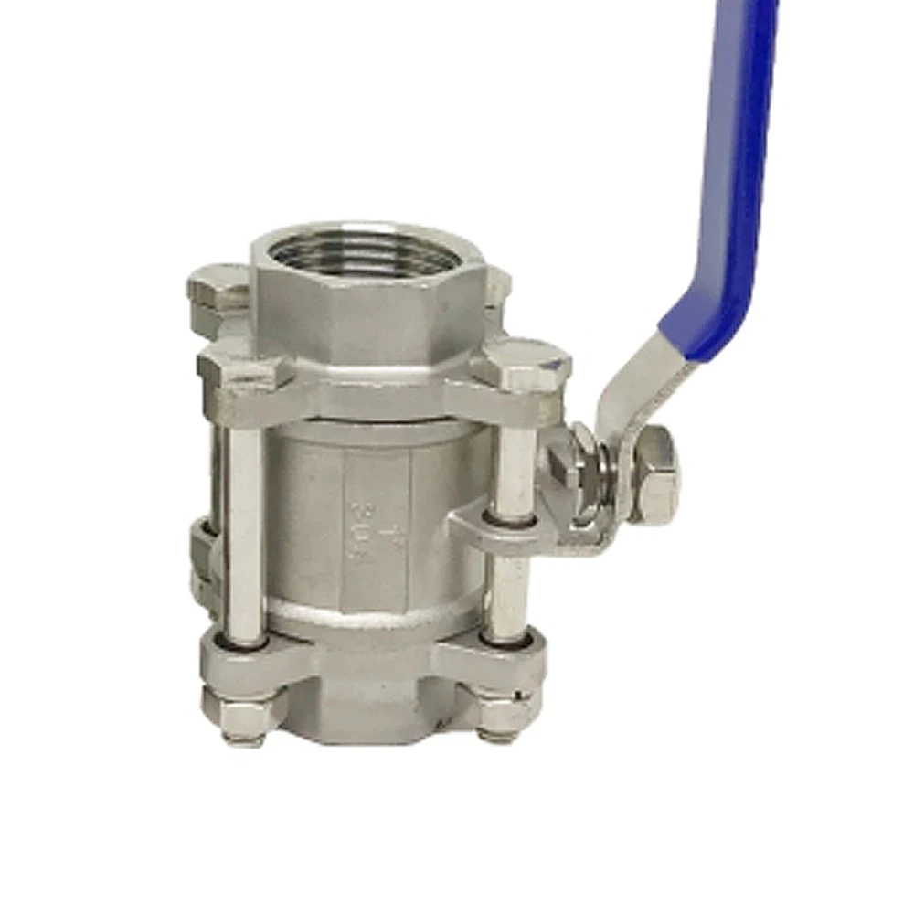 Шаровой кран из нержавеющей стали с резьбой BSP 1/2 дюйма 3/4 1 дюйм 2 шаровой трех