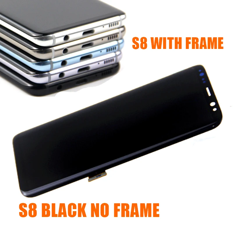 ЖК + рамка для SAMSUNG Galaxy S8 дисплей Plus G950 G950F G955 G955F сенсорный экран дигитайзер