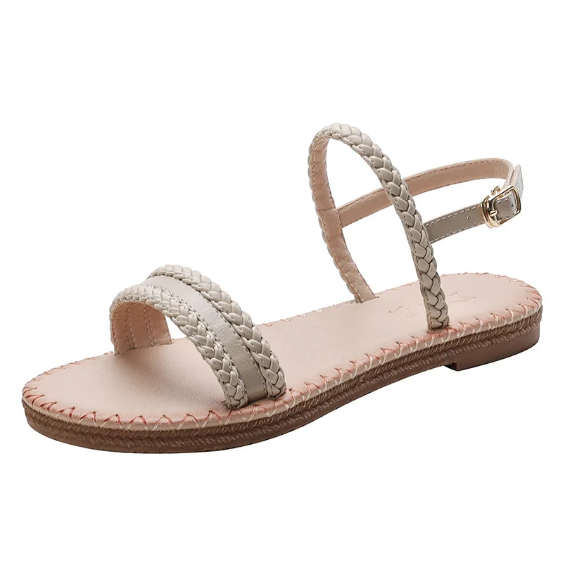 

2021 Women Sandals Fashion Sandals Sewing Solid Ladies Platform Retro Sandalias Plus Size Fashion Sandalias Mujer