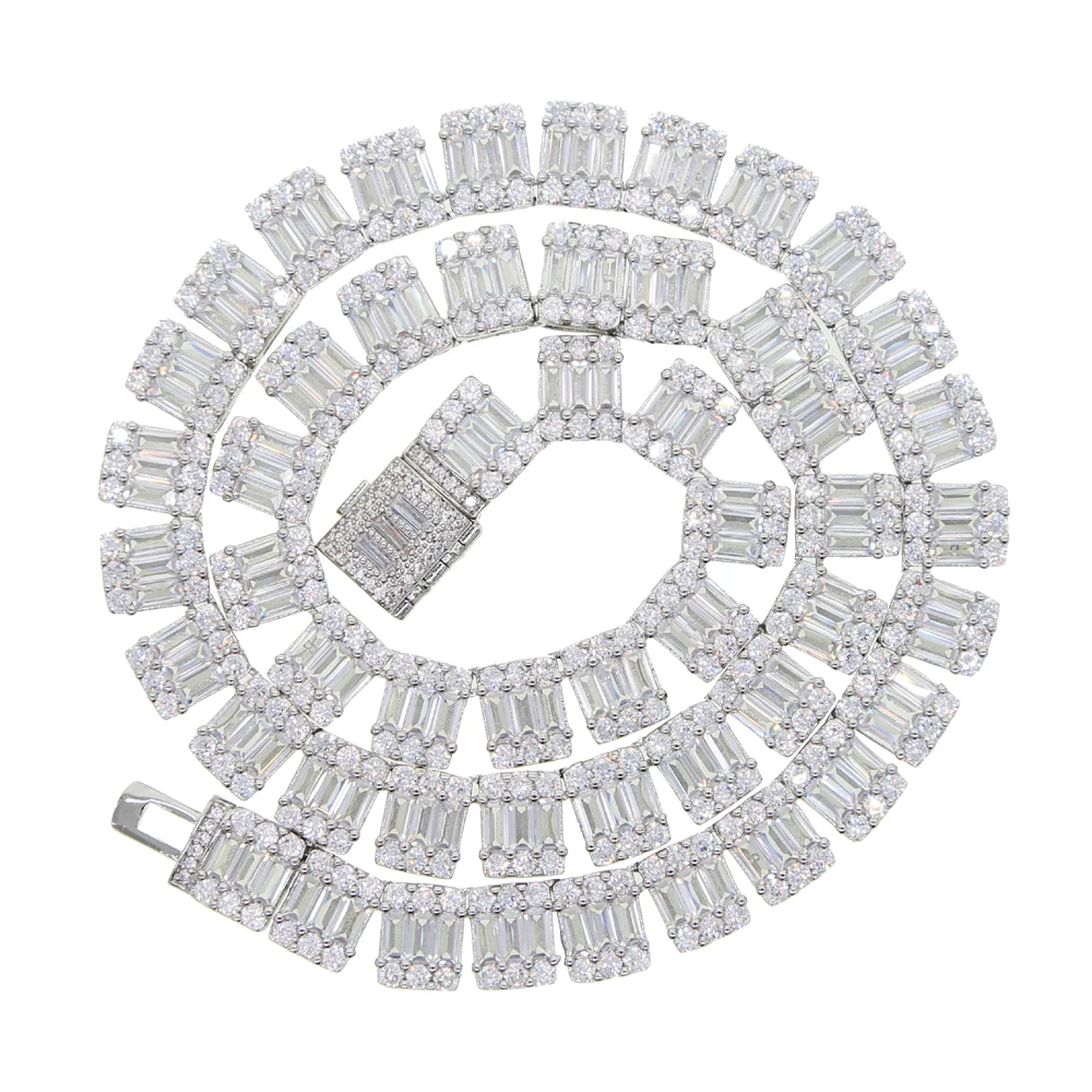 Цепочка чокер женская в стиле хип хоп с фианитами|Колье| |