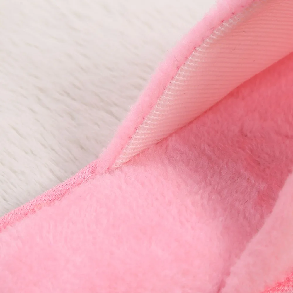 Женские зимние домашние тапочки плюшевая обувь мягкая Нескользящая зимняя для