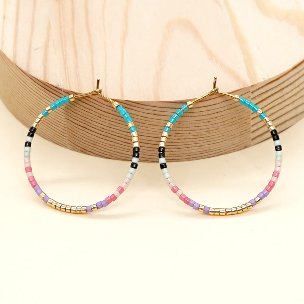 Go2BoHo 2022 женские модные ювелирные изделия ручной работы Красочные винтажные бисер
