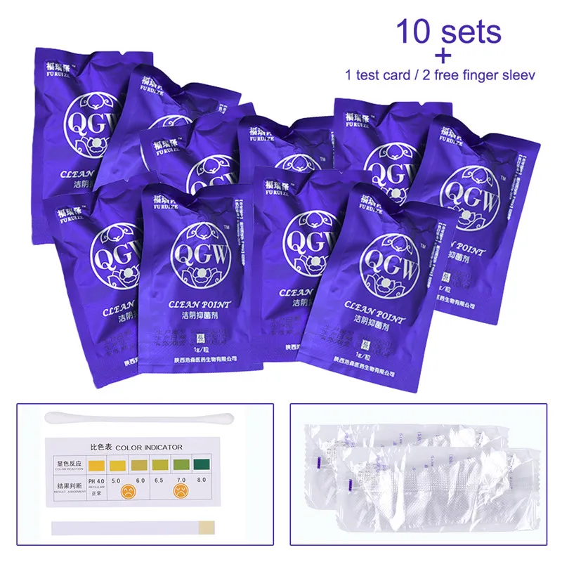 Blue 10Pcs 10 шт./компл. Китайский травяной Женский тампон для женщин с чистой точкой вагинальные гинекологические тампоны - Цвет: Blue 10Pcs