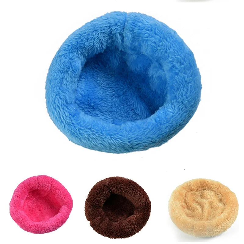 

Soft Fleece Hamster Mat Hedgehog Rabbit Guinea Pig Rat Chinchilla Sleeping Bed Round Shape Cushion Pets Warm Nest Mat