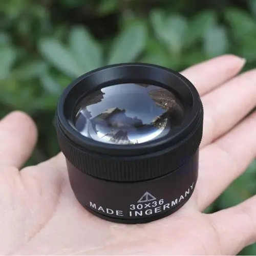 

Microscope Magnification: 30 Times Lens Diameter: 36 Mm Shipping Quality Magnifier Good Glass Lens Free Free 30x36mm