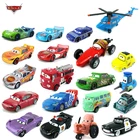 Машинка из металлического сплава Disney Pixar Racing 3 40, подарок для мальчиков с гальваническим покрытием, цвет под давлением Маккуин и Рэймонд 1:55
