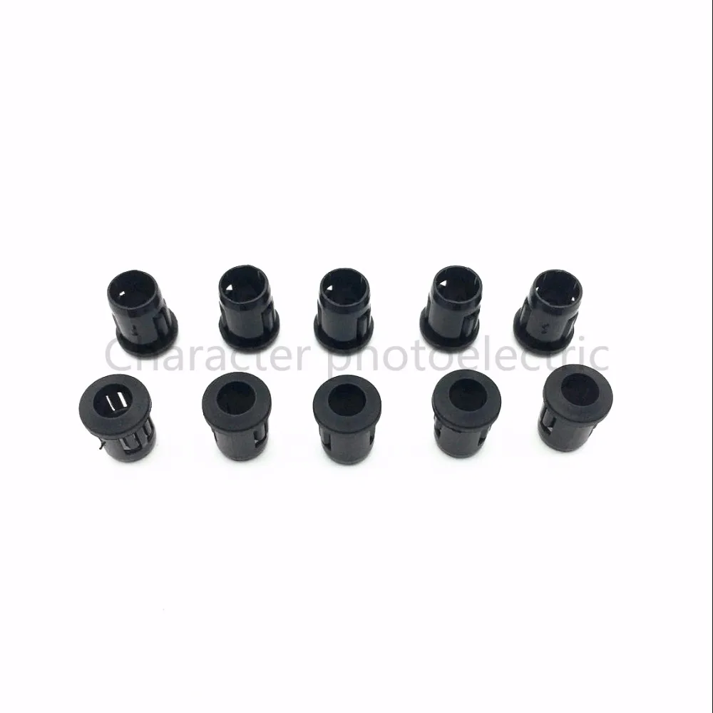 

50 100 500 1000 Pcs/Lot 5mm LED Light Emitting Diode Holder LED Lamp Socket Diode Holder Plastic Black Clip Bezel Mount Useful