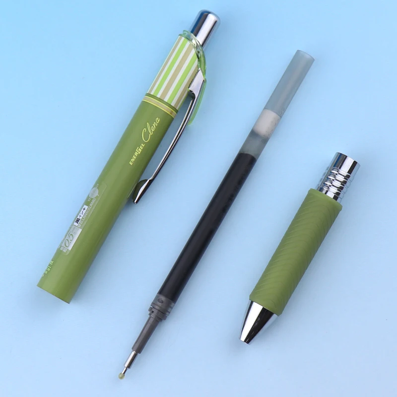 

Japanese PENTEL Striped Quick-drying Gel Pen BLN75L 0.5mm Limited Edition ENERGEL Clena Black Refill Writing Smooth