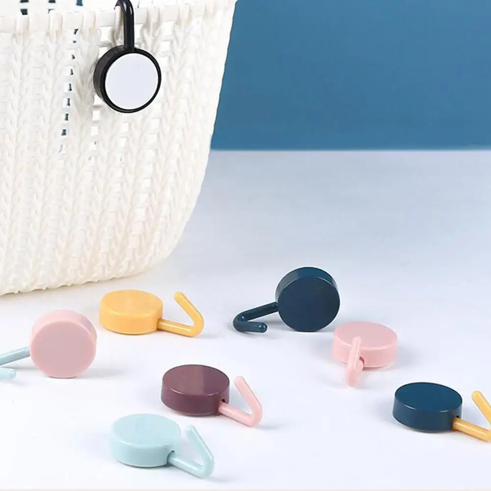 

1pcs Plastic Hook Hanger Self Adhesive Wall Hanger Hat Key Hanger Bedroom Livingroom Racks Decorat Organizer Wall Home Supp M8M4