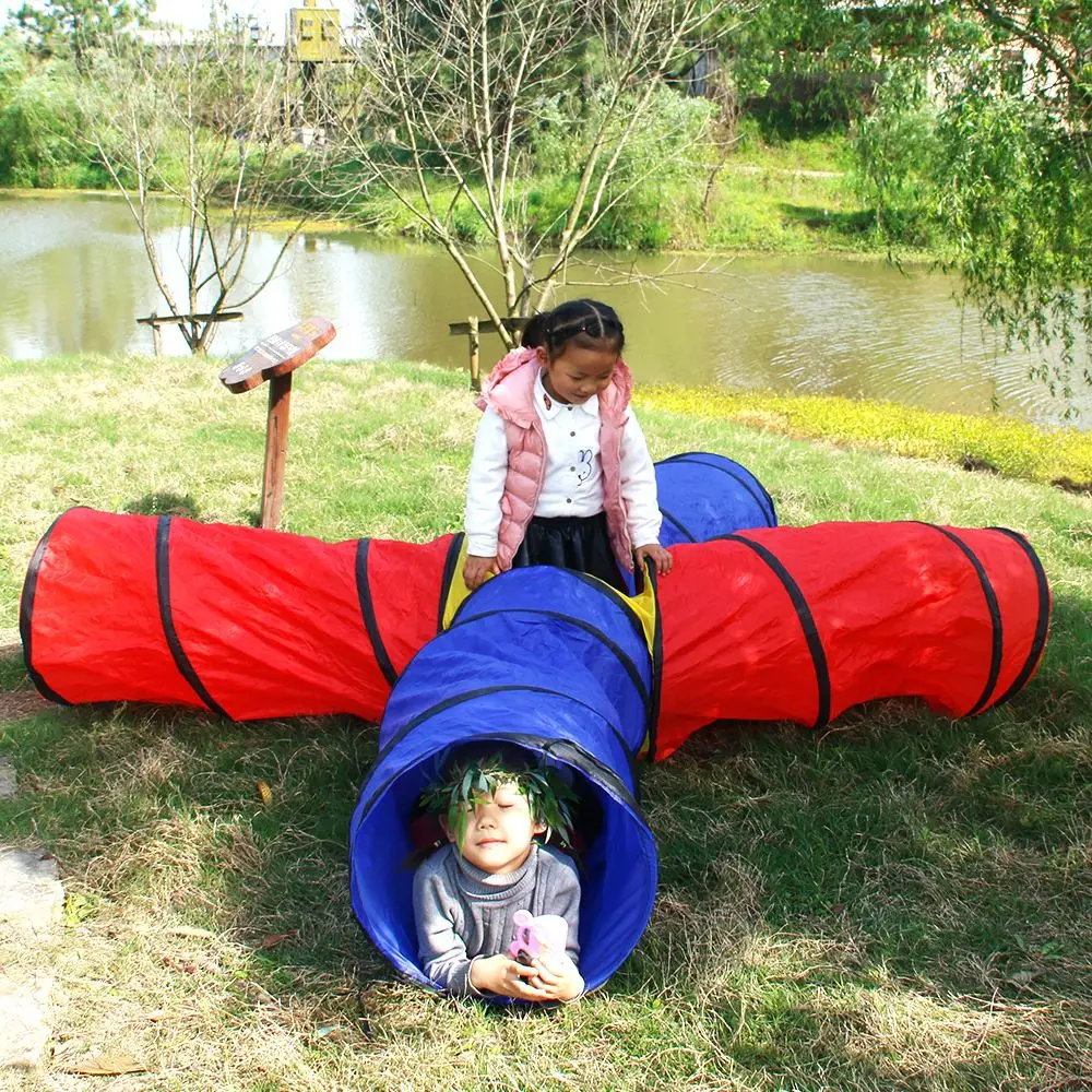 

4-way Play Tunnel Folding Portable Playpen Tent Play Yard Game tent Child Playing Toy Outdoor Sport Equipment