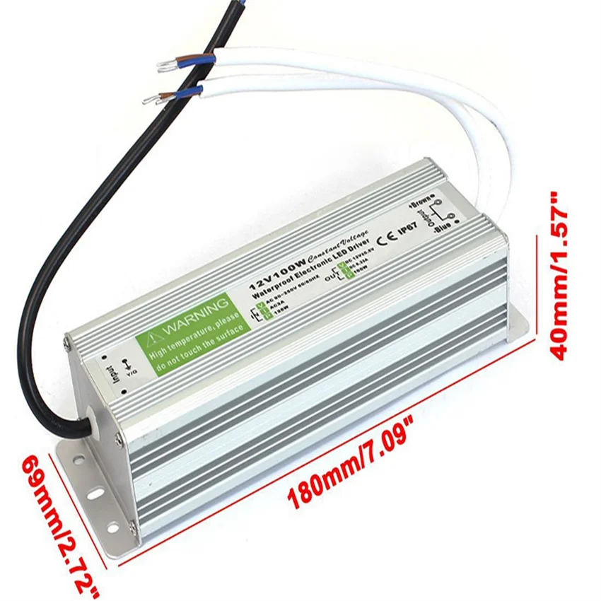 Бесплатная доставка светодиодный источник питания 12 В или 24 водонепроницаемый