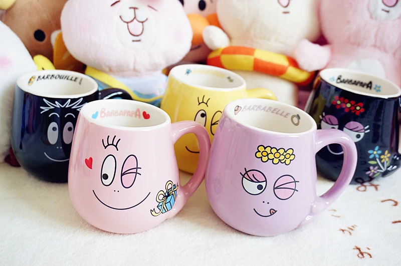 Креативная Мода Милая керамика Barbapapa кружка Barbapapa мультфильм чашка для подарка на день рождения