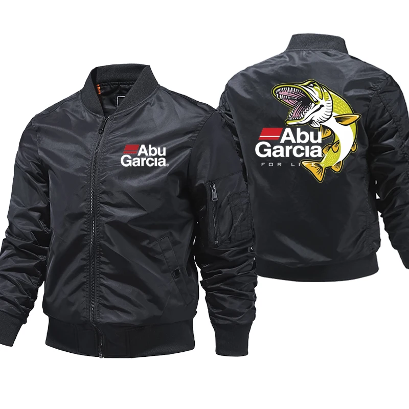 

Jacket Men's Abu Garcia Fashion Bomber Pilot Air Thick Pilot Jacket Baseball Coat Streetwear 5XL Motorcycle jacket Fishing coat