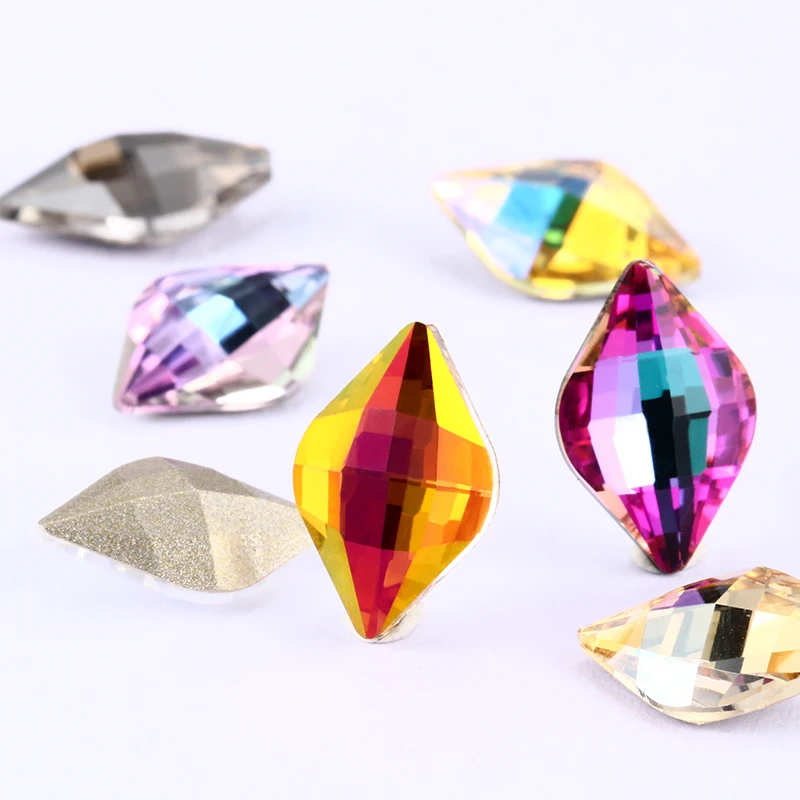 Ювелирные изделия с лимонами украшения блестящие свободные стразы Pointback K9 стекло