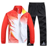 sportswear unisex new spring autumn sets training suit 2 piece jacketpant young male wear casual tracksuit asia size l 5xl
