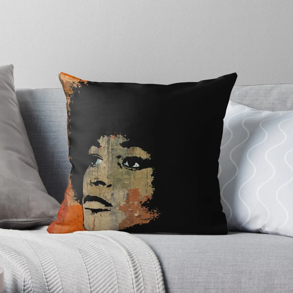 

ANGELA DAVIS 2B Throw Pillow Pillow Case Polyester Home Decora Pillowcases Throw Pillow Case kussensloop almohada poszewka