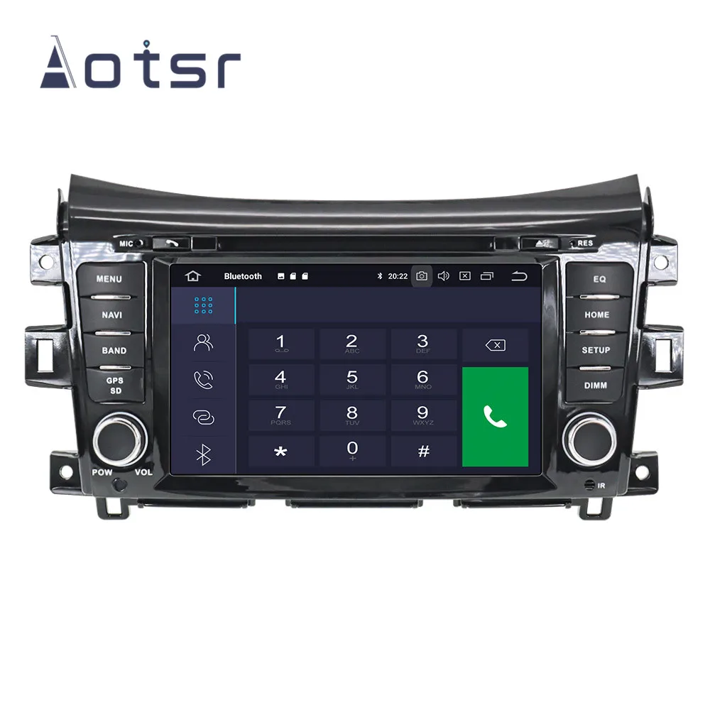 Автомобильный DVD плеер с GPS навигацией Android 9 0 4 + 64 ГБ DSP IPS для NISSAN NP300 Navara 2014