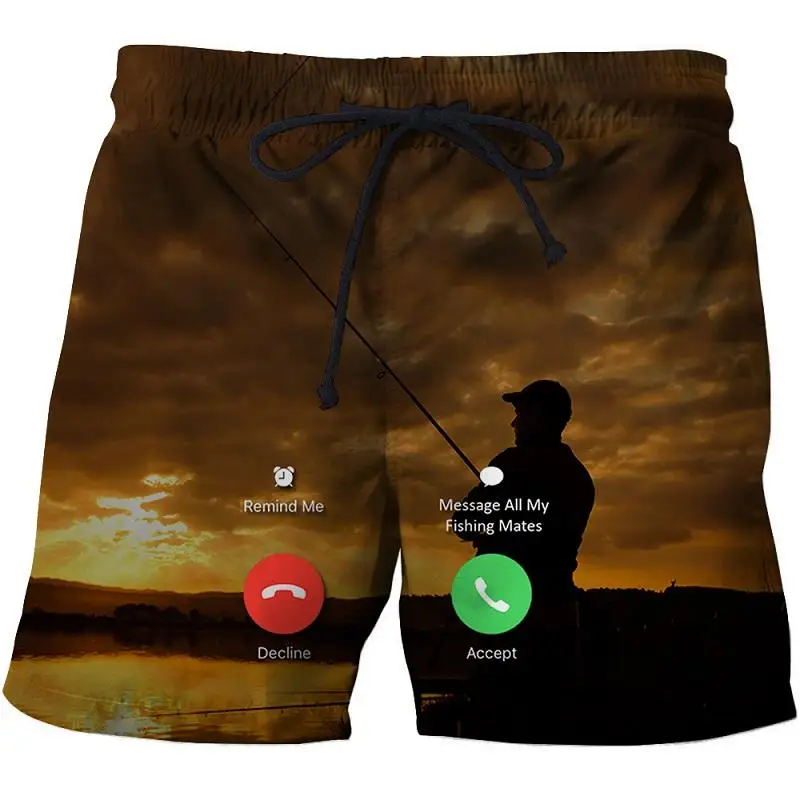 

New Style 3D Printing Ocean Landscape Fashion Shorts Breathable Men's Outdoor Beach Riding Sports Leisure Beach Pants Hot Sale