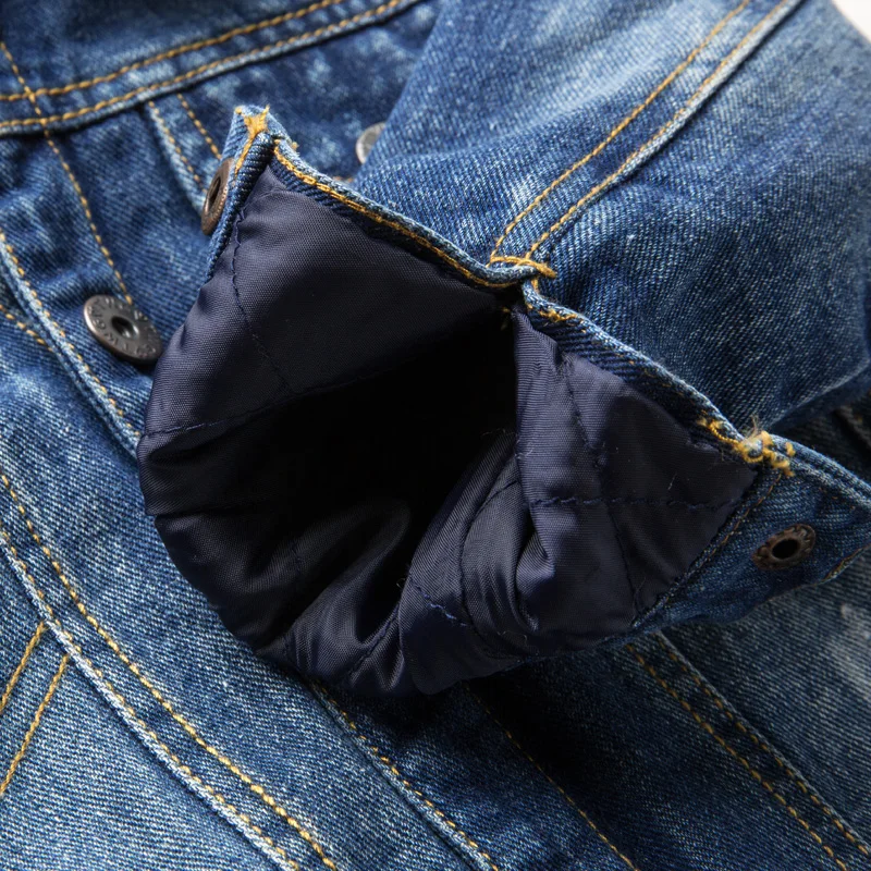Boys'Autumn and Winter Jeans Jacket with Fleece Thickening Children's Winter Dress New Westernized Boys' Jacket