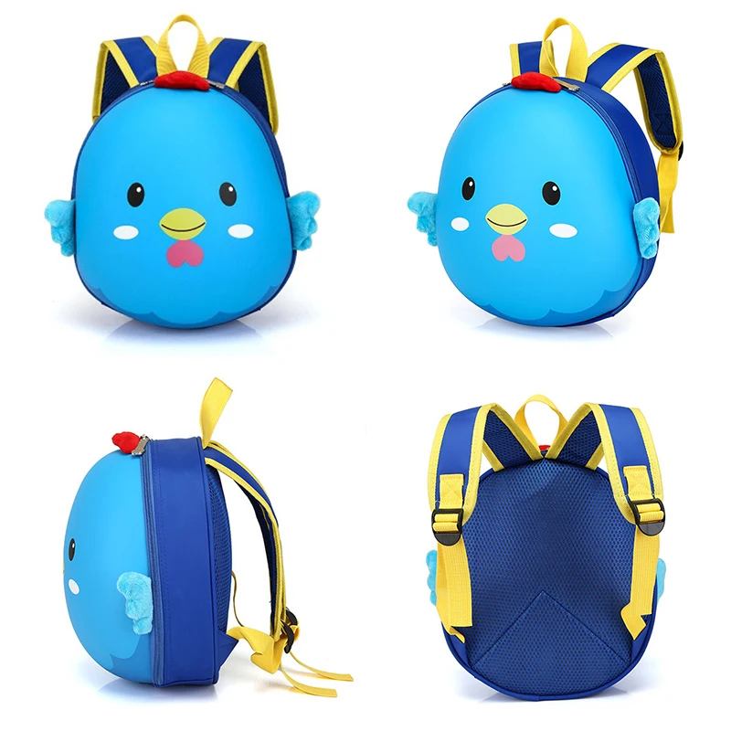 Детский рюкзак с мультяшным цыпленком для малышей Водонепроницаемая мини 3D
