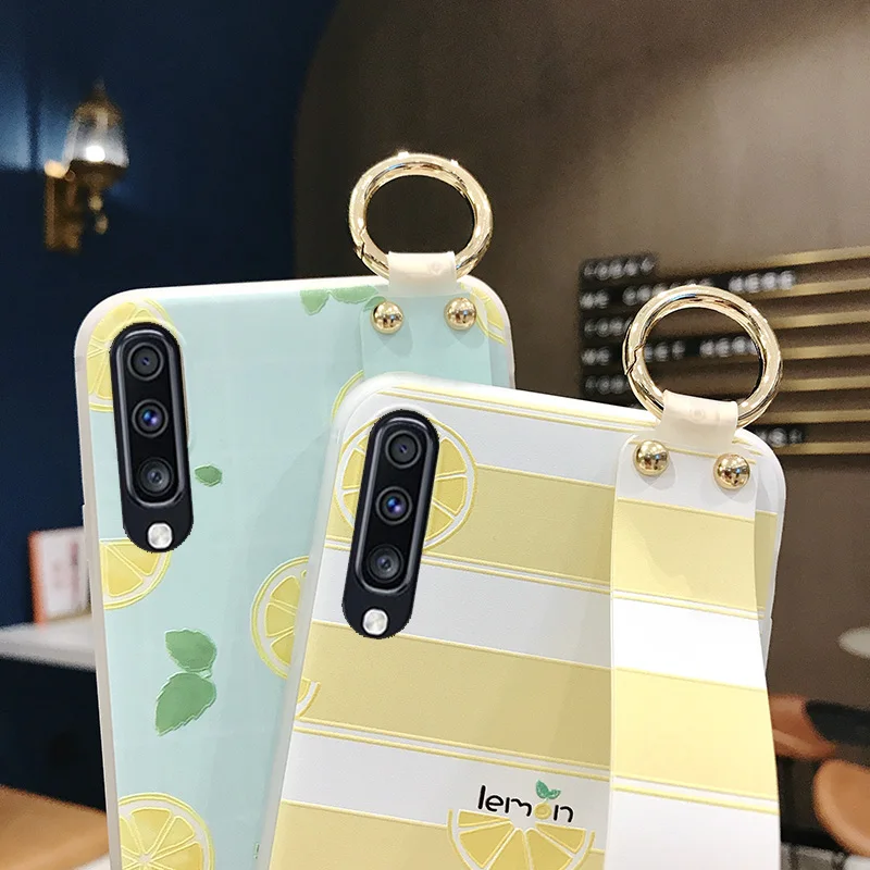 SoCouple ремешок чехол для samsung Galaxy S9 S8 S10 плюс S10e Note 8, 9, 10, плюс A40 A50 A70 A20 A10 A30 чехол для телефона из ТПУ с принтом держатель чехол