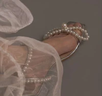 sandals women 2020 white pearl bridal heel fine high heels slender bridal pumps women sandals
