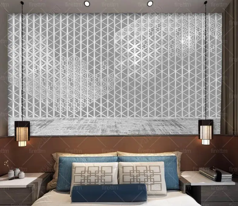 Настенные 3D обои на заказ 2021 простой фон Настенная железная сетка для телевизора