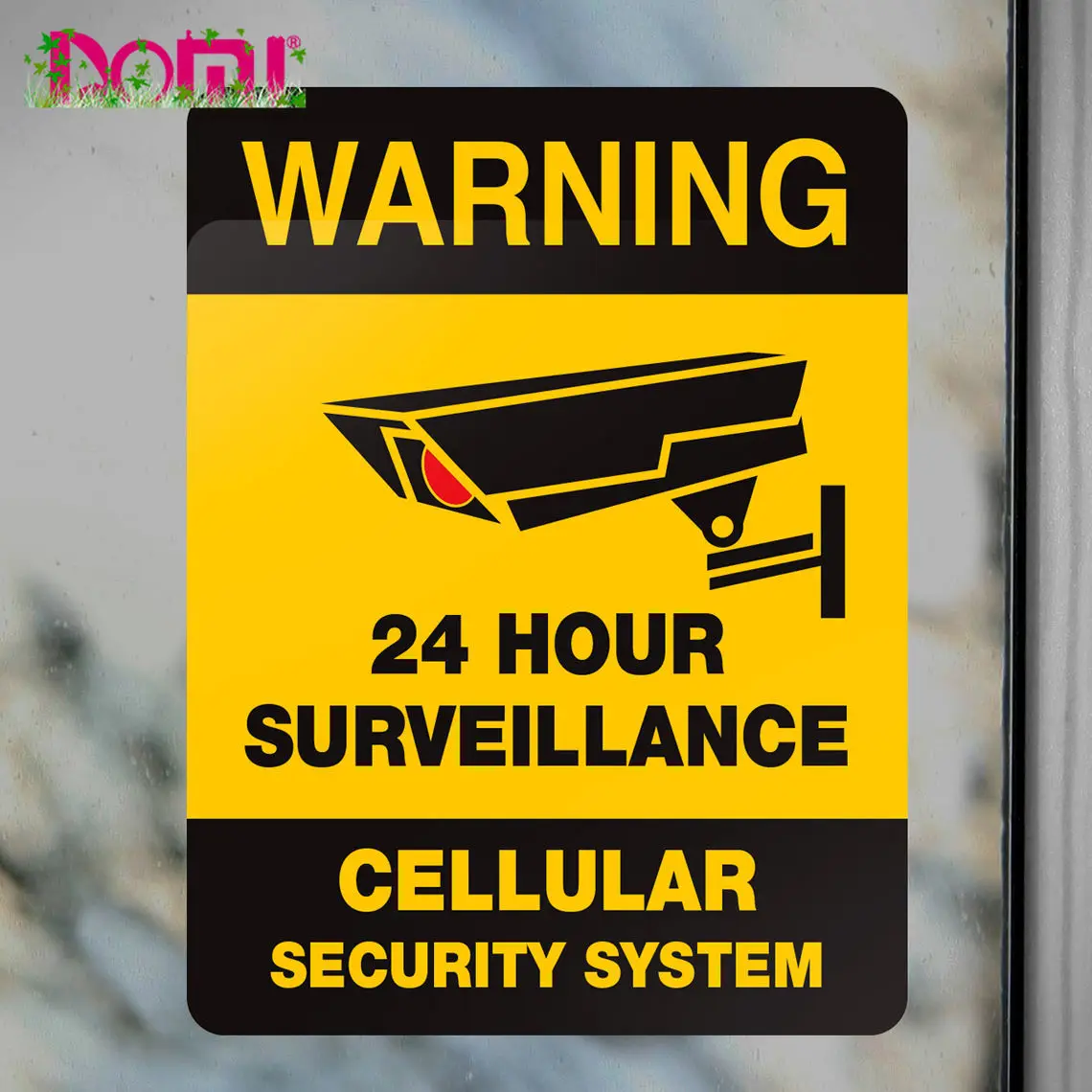 

SECURITY DECAL STICKER - 24 Hour VIDEO SURVEILLANCE System Property Warning Car Sticker Decal Windshield Vinyl Cover Scratches