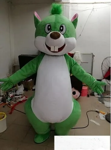 

Green Squirrel mascot costume Adult Cosplay Costumes Halloween party Carnival Fancy Dress