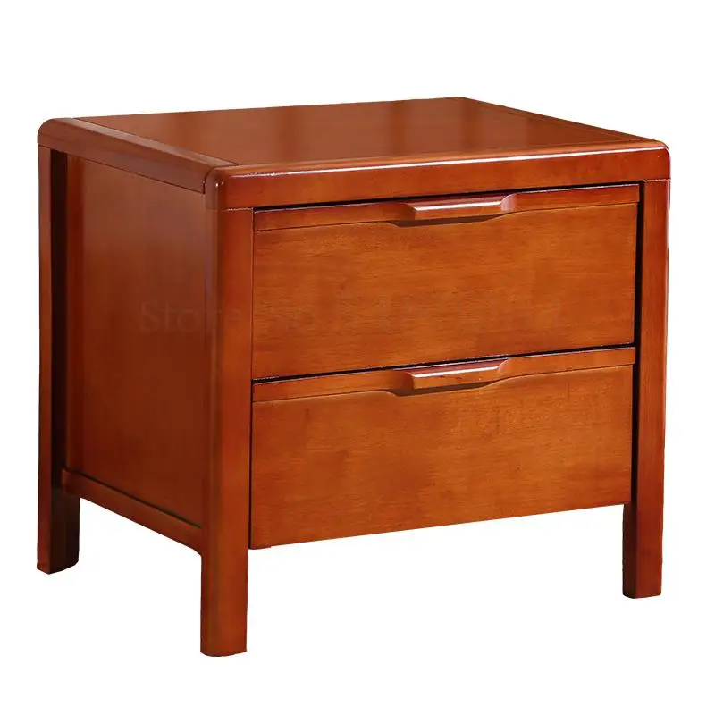 Прикроватный шкаф из дуба массива дерева простой современный экономичный для