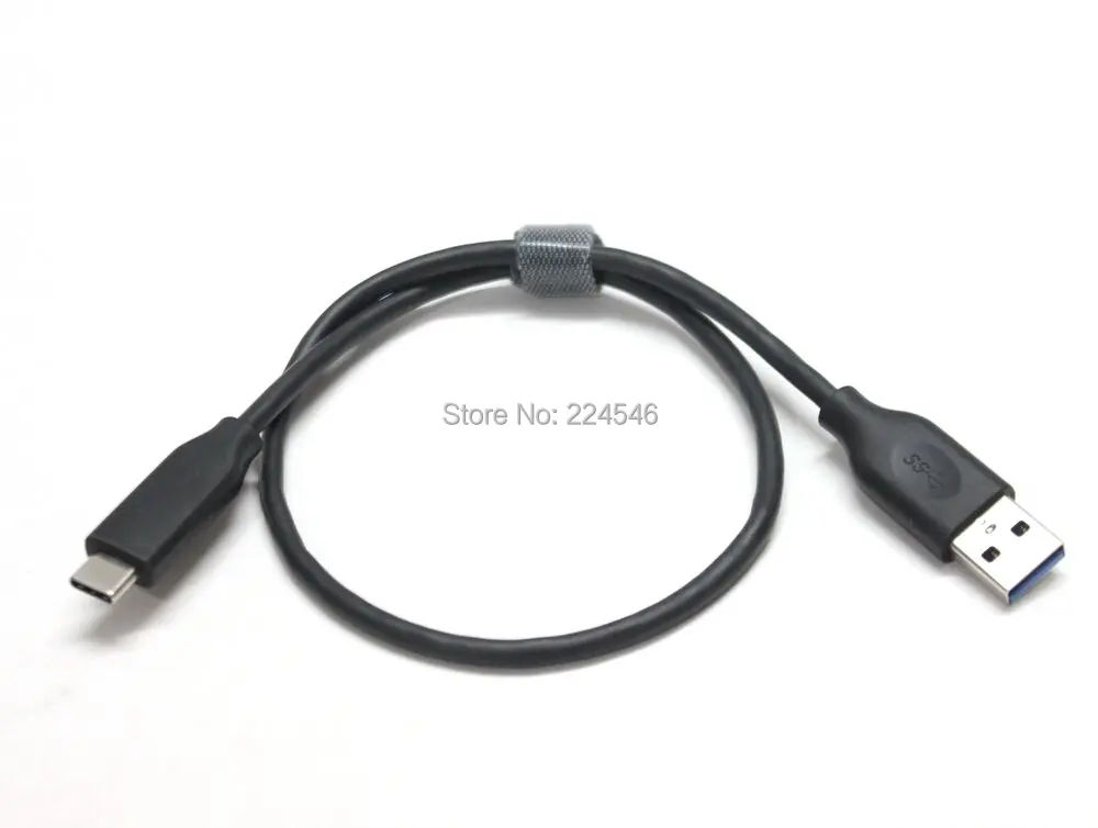 Cable de alimentación USB 3,1 tipo C para móvil, cargador de sincronización de datos para Samsung T5, SSD portátil de 250GB/500GB/1TB/2TB, 0,45 m, USB-C (Gen2/10G)
