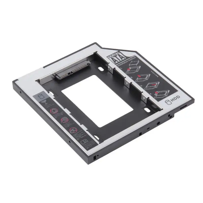2020 Новый 2nd HDD Caddy 12 7 мм для 2 5 &quot2 ТБ SATA 3 0 SSD чехол Корпус жесткого диска коробка +