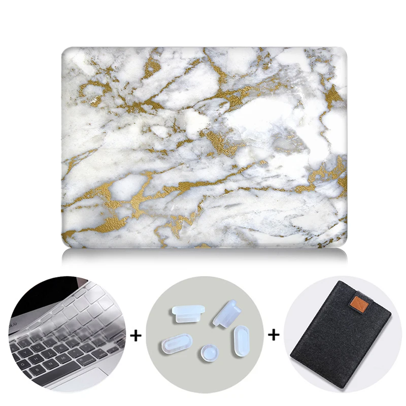 MTT Жесткий Чехол для ноутбука Macbook Air Pro retina 11 12 13 15 мраморный чехол для Mac book 13,3 дюймов с сенсорной панелью - Цвет: MB01