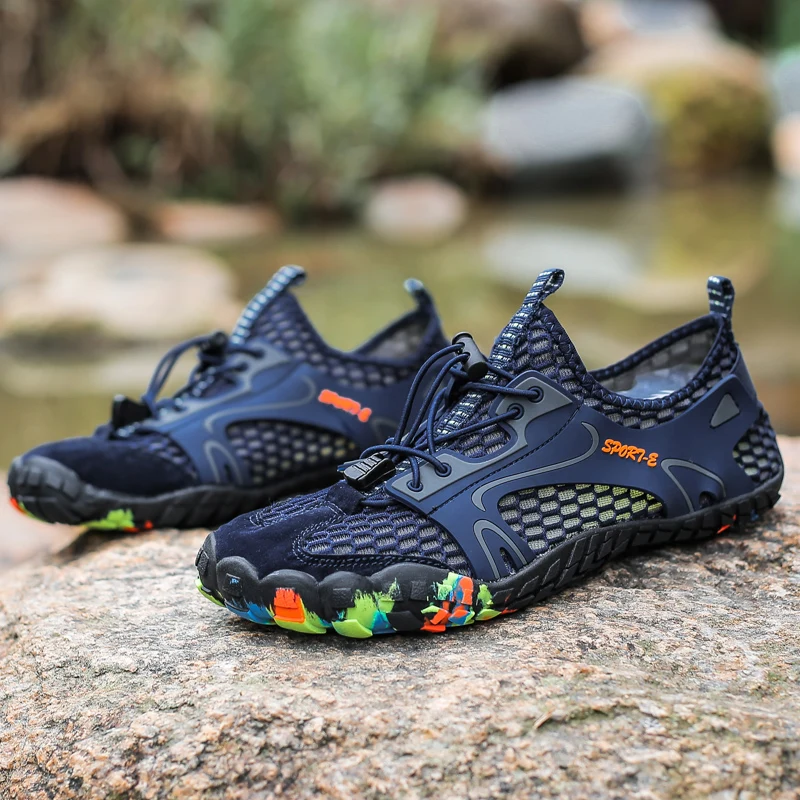 Unisex Breathable Nonslip Shoes Outdoor Beach Sandals Upstream Aqua Shoes Quick Dry Hiking Shoes Men Waterproof Soft Water Shoes