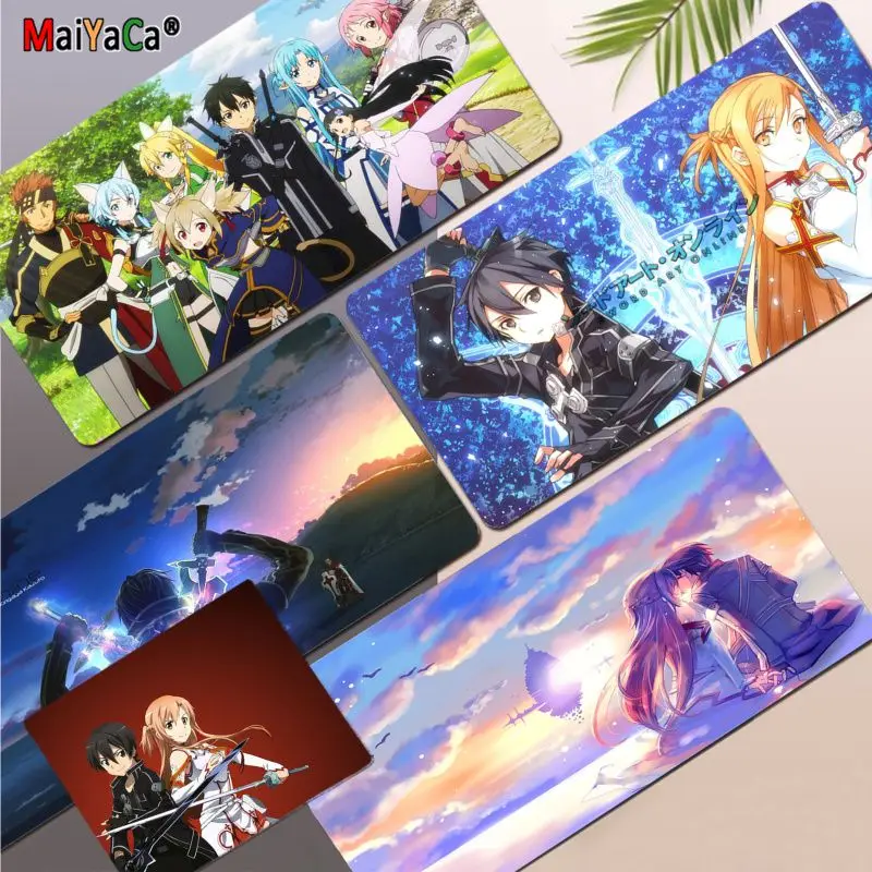 

Настольный резиновый коврик для мыши и ноутбука, с аниме-принтом