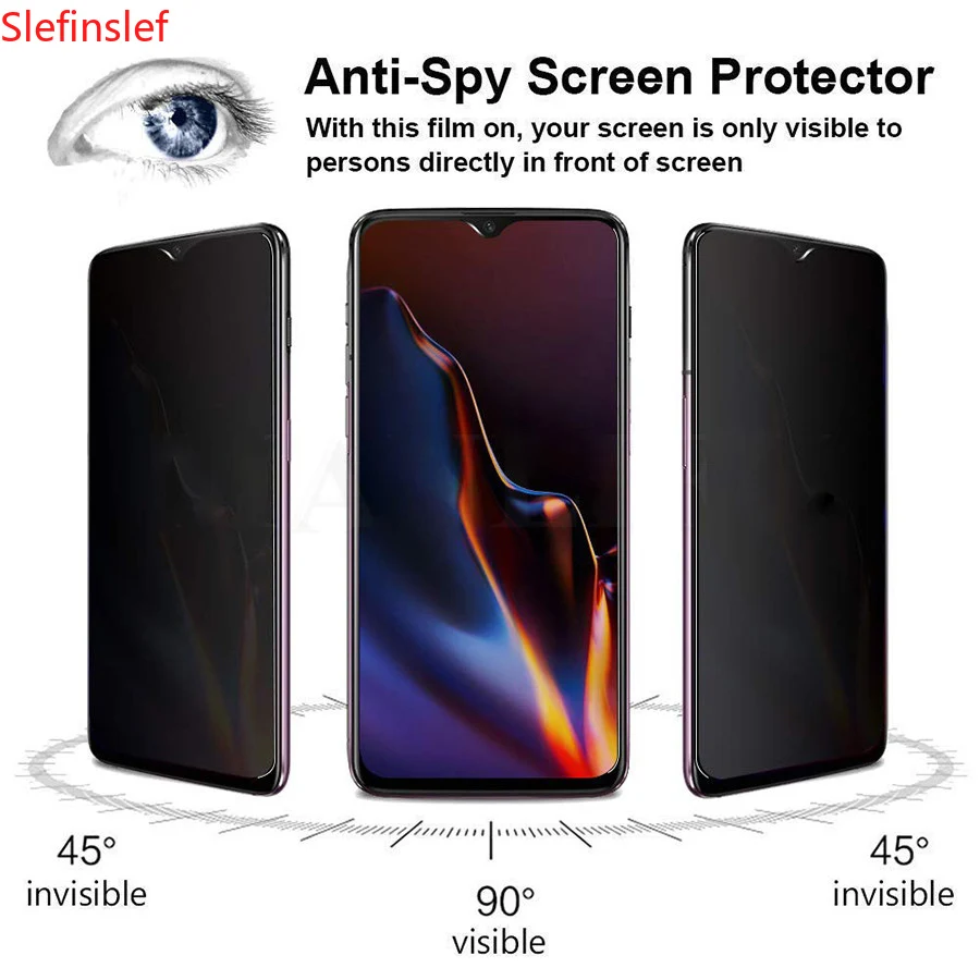 Защитное стекло 9H для Oneplus 7 7T 6 6T 5 5T One Plus 1 + антишпионское закаленное | Мобильные