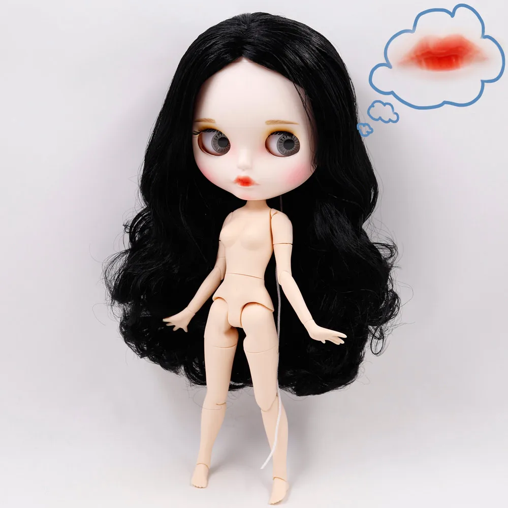 ICY DBS Blyth кукла изогнутые губы на заказ матовое лицо с бровью шарнир тела 1/6 bjd