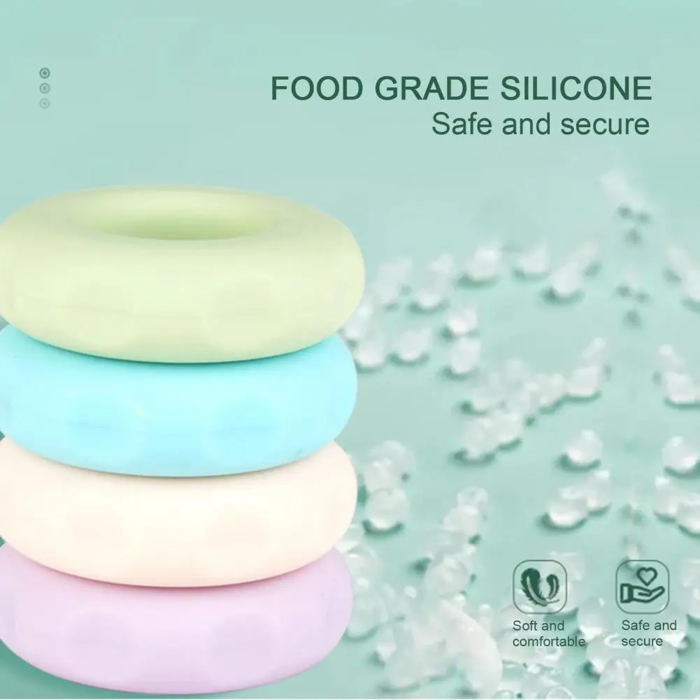 

Silicone Children Grip Device Donut Finger Flexibility Training Gripping Ring Resistance Loop Exercise Safety