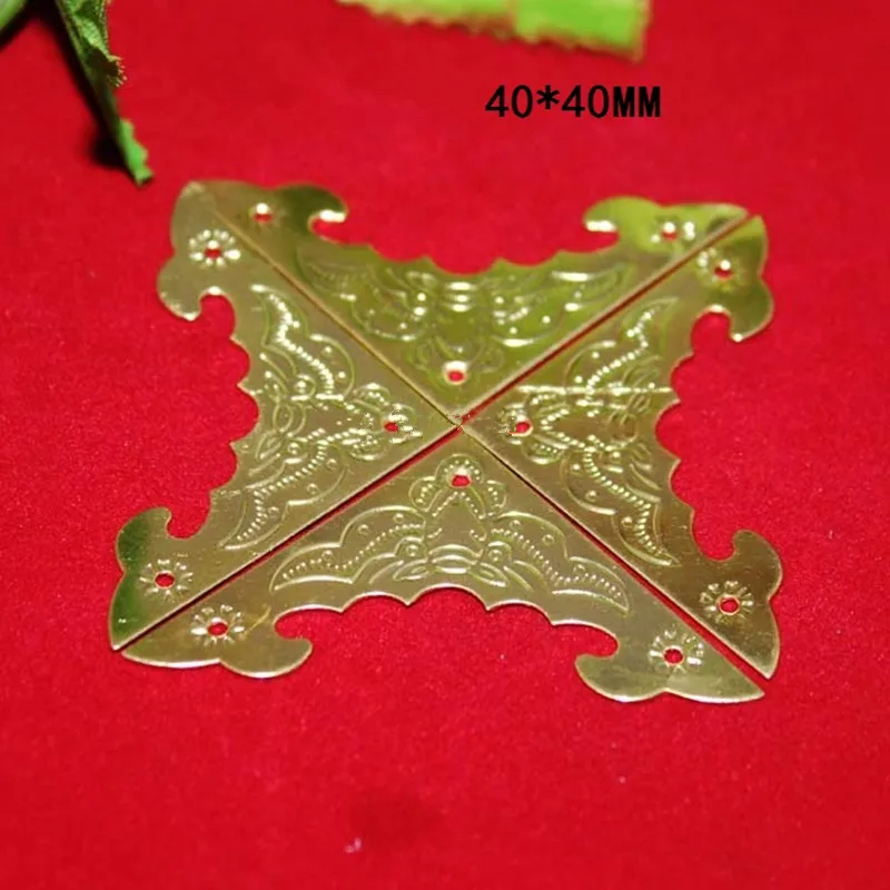 30 шт. филигранные треугольные кабошоны летучая мышь старинные желтые углы с