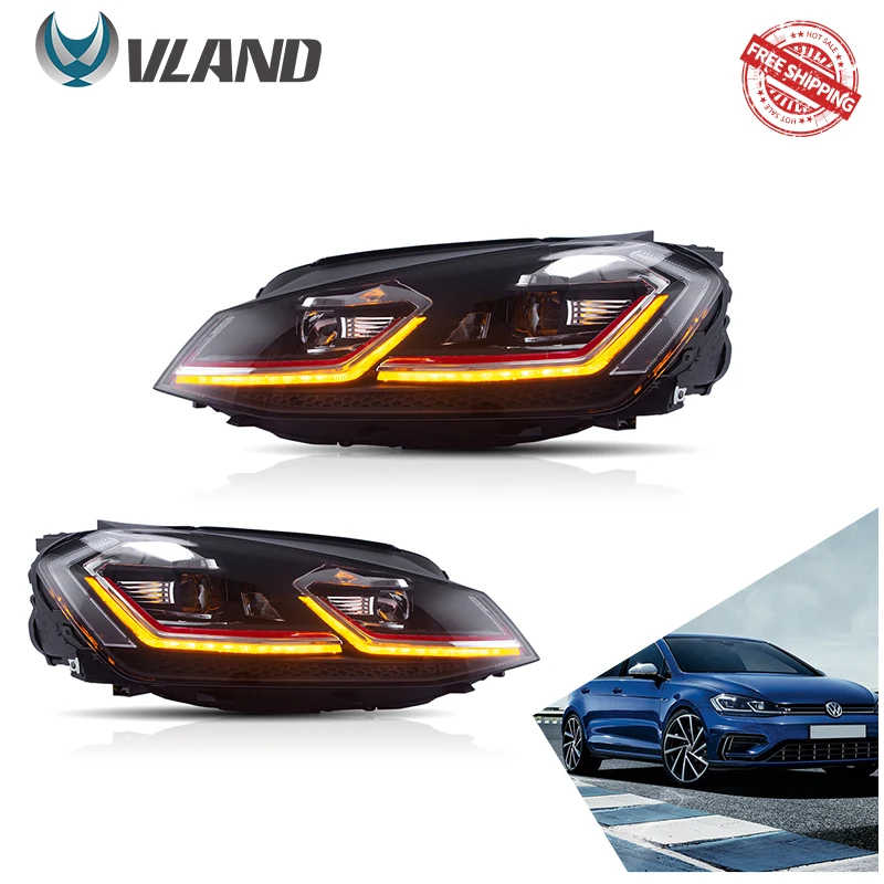 

Vland автомобильная лампа в сборе для Volkswagen Golf 7 2013-2018, фары высокого качества, Автомобильная Hid ксеноновая лампа со стандартом