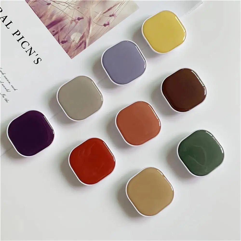 solid color universal phone holder stand cute fold finger shrink grip tok bracket accessories pocket socket for iphone xiaomi free global shipping