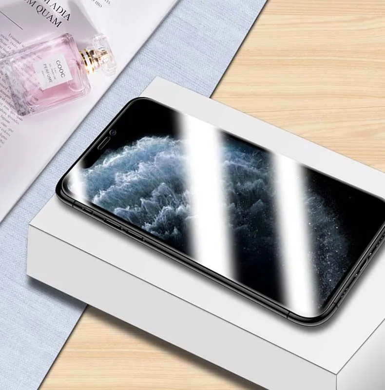 99D закаленное стекло с защитой от синего излучения для iPhone 11 Pro X XS Max XR 8 7 6 6S Plus HD прозрачная защитная пленка с закругленными краями