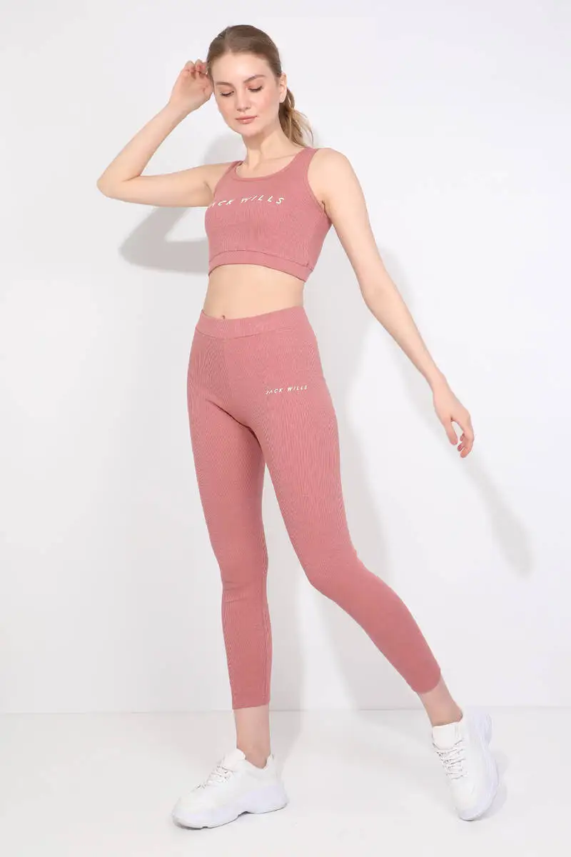 Womens Dried Rose Corduroy Tights Set