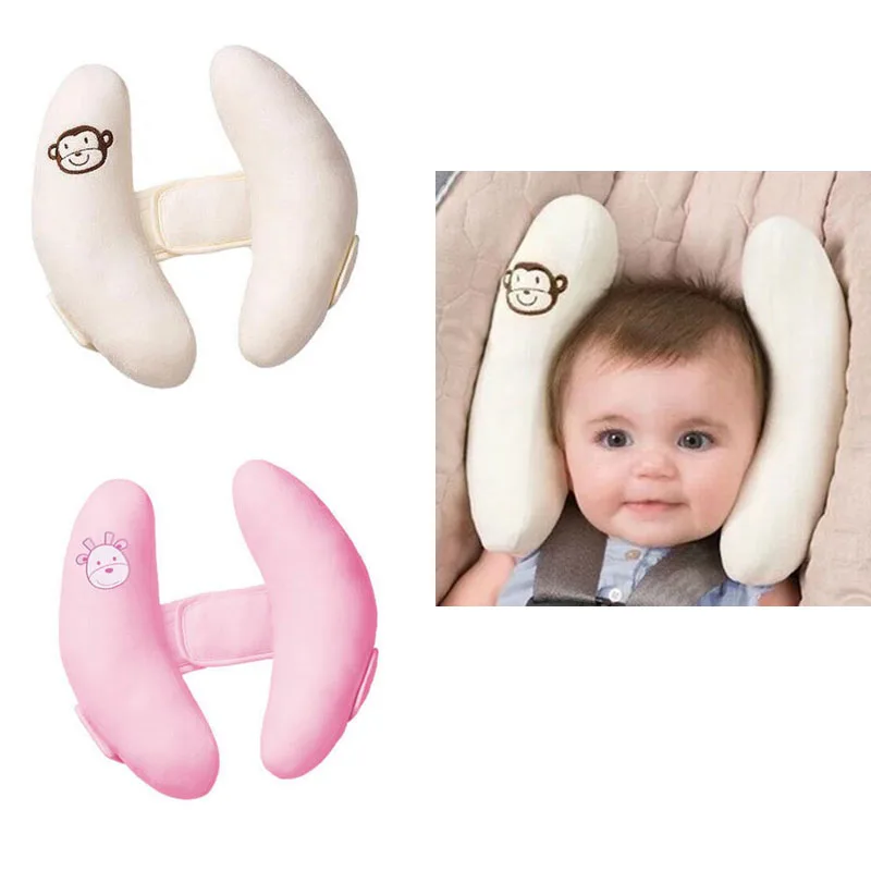 Мягкая регулируемая подушка для защиты головы ребенка детское автокресло