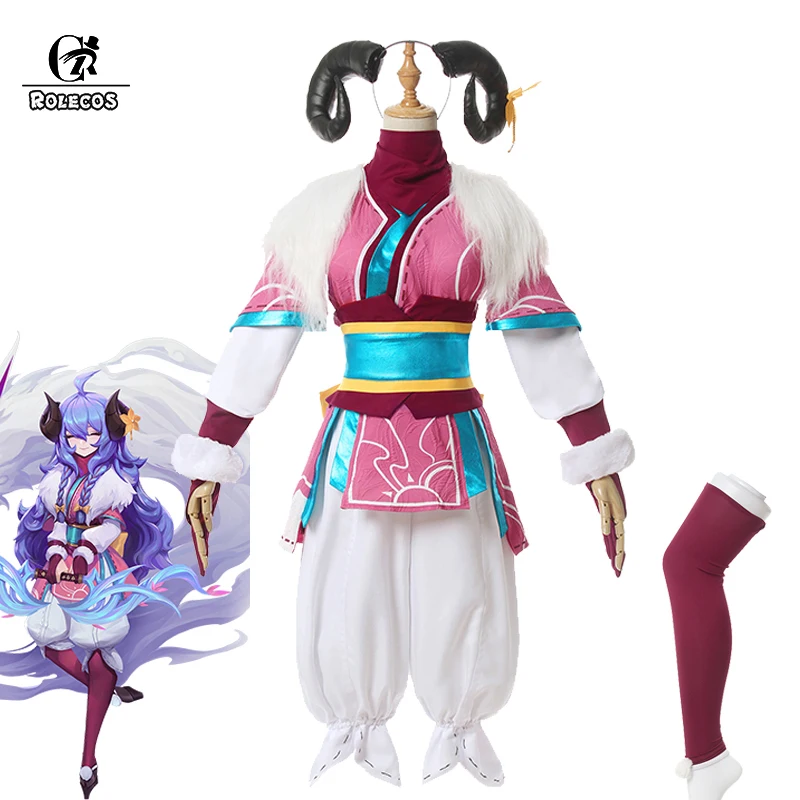 ROLECOS игры Лига Легенд Дух цветок родственных Костюмы для косплея костюмы Для