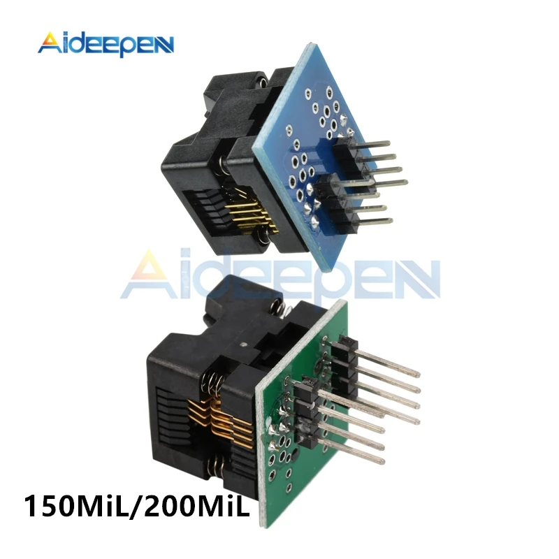 SOIC8 SOP8 К DIP8 IC гнездо программатора адаптер широкое сиденье 150mil /200mil для всех-11