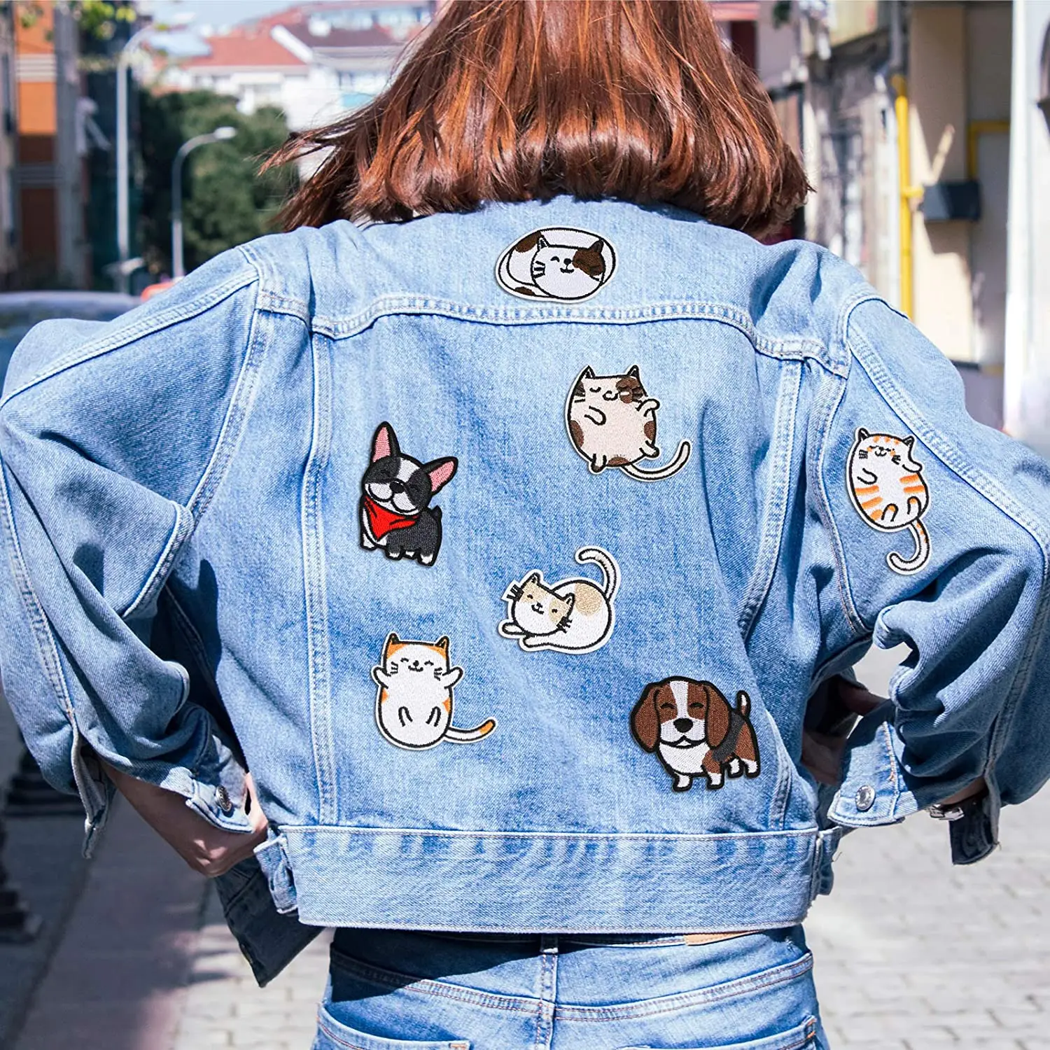 Custom Cute Rabbit Creative patch для одежды iron on вышитая аппликация нашивка одежда | Дом и сад