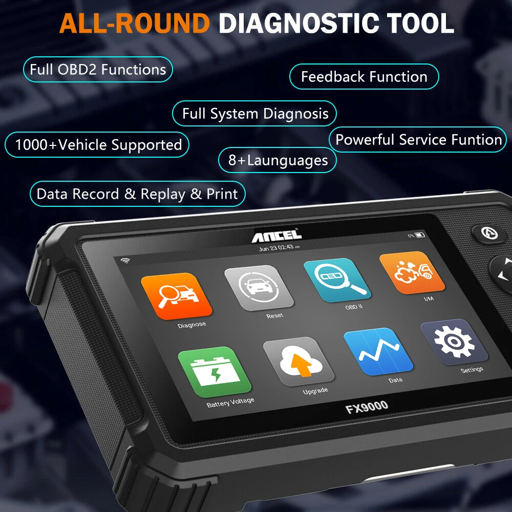 Диагностические инструменты Ancel FX9000 OBD2 профессиональный Автомобильный сканер