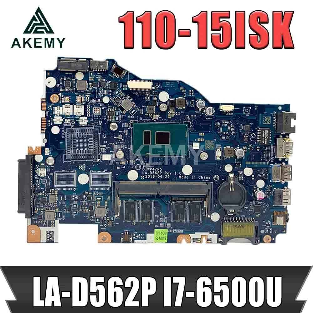 

SAMXINNO BIWP4/P5 LA-D562P Motherboard For Lenovo Ideapad 110-15ISK LA-D562P Laotop Mainboard with I7-6500U 4GB RAM