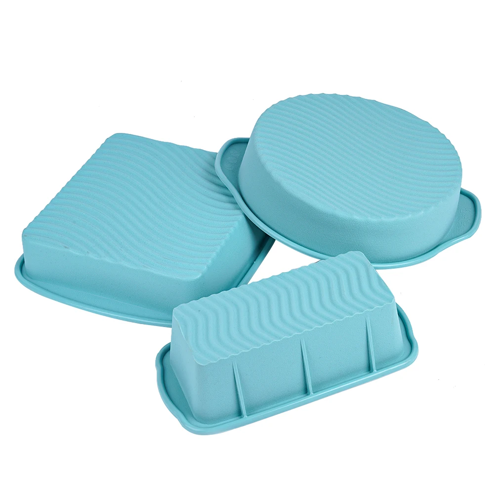 Силиконовая форма для торта сковорода круглая прямоугольная поджаренная плитка